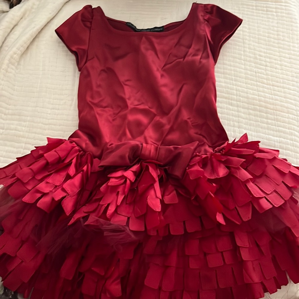 Dolls and diva couture size 3 dress RED
